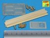 Aber 16052 Barrel cleaning rods with brackets for Tiger II (1:16)